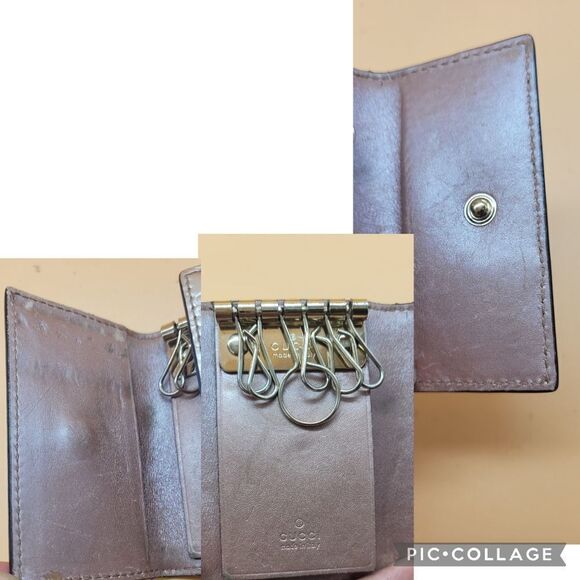 Authentic Gucci GG Monogram Keychain Wallet - Picture 6 of 10